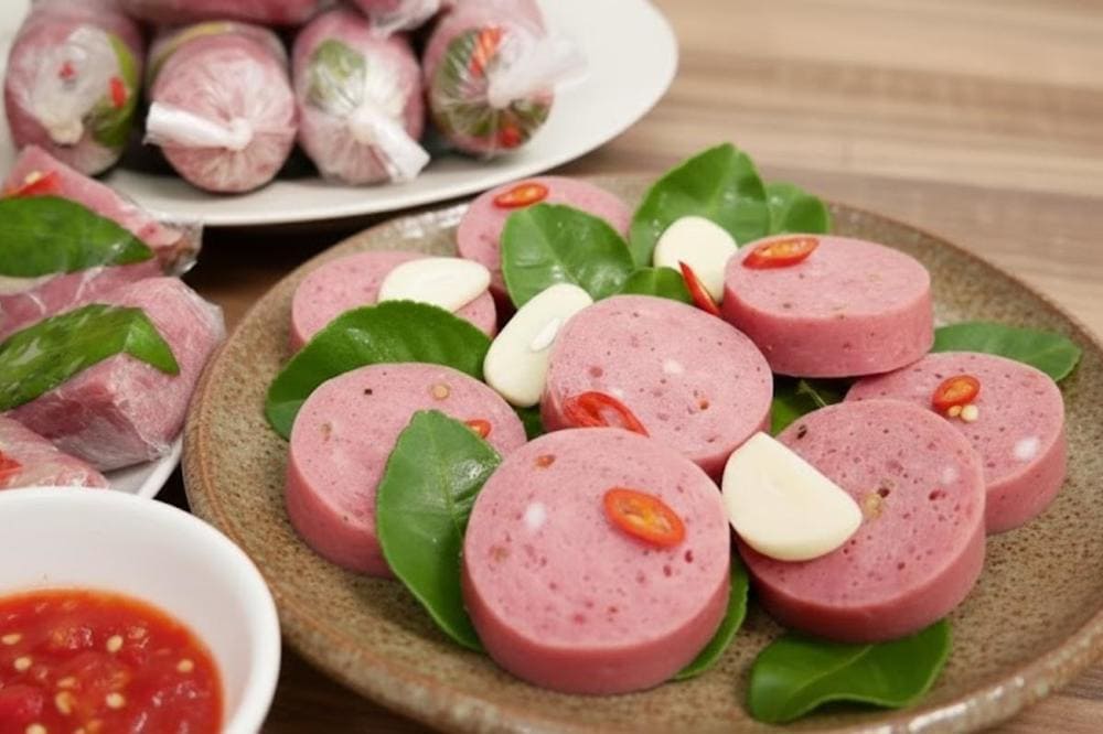 Những chiếc nem chua Ninh Hòa được gói cẩn thận.